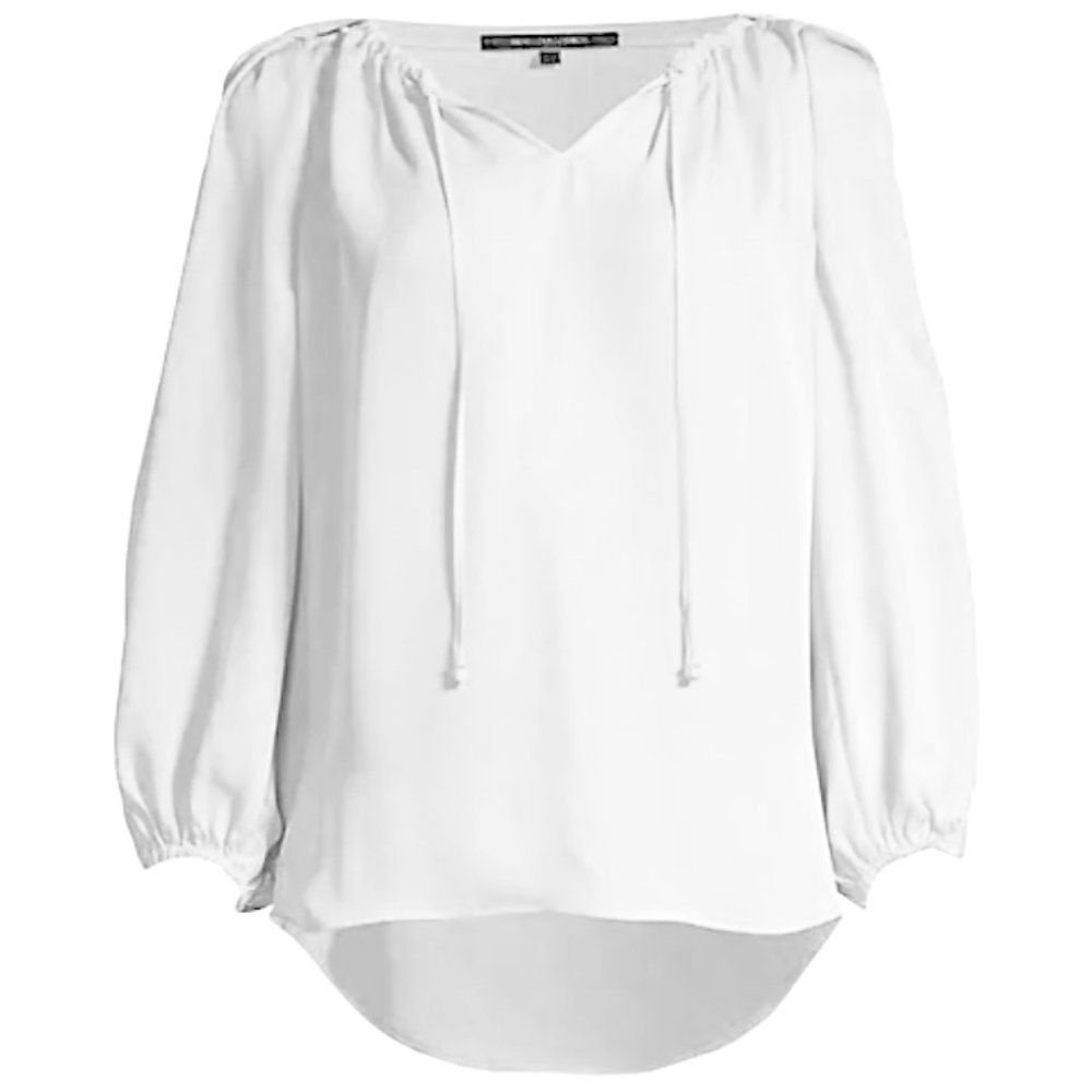 NEW Kobi Halperin Women Paulina Silk Embroidered Cut Out Floral Dress Blouse - Picture 6 of 6